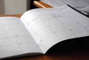 When you're facing a difficult task, a schedule will help you focus and get it done.